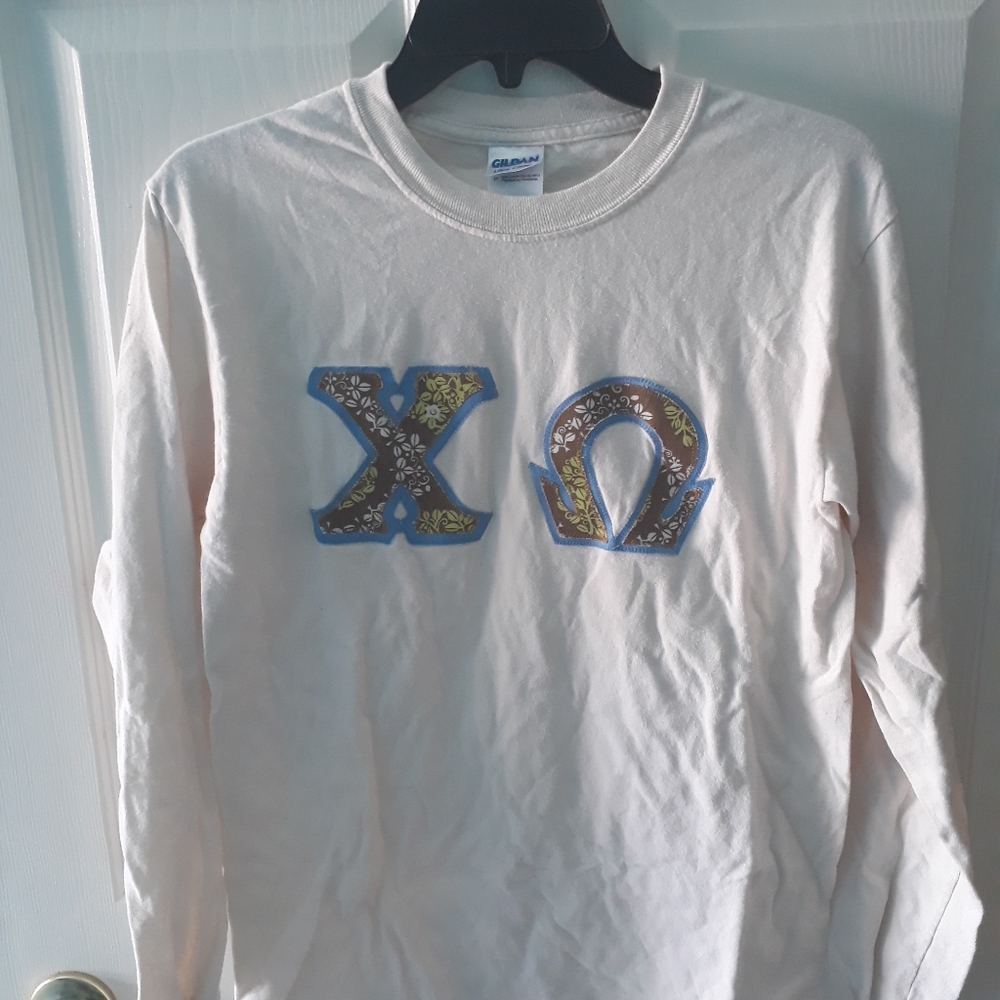 Chi Omega jersey long sleeve tee